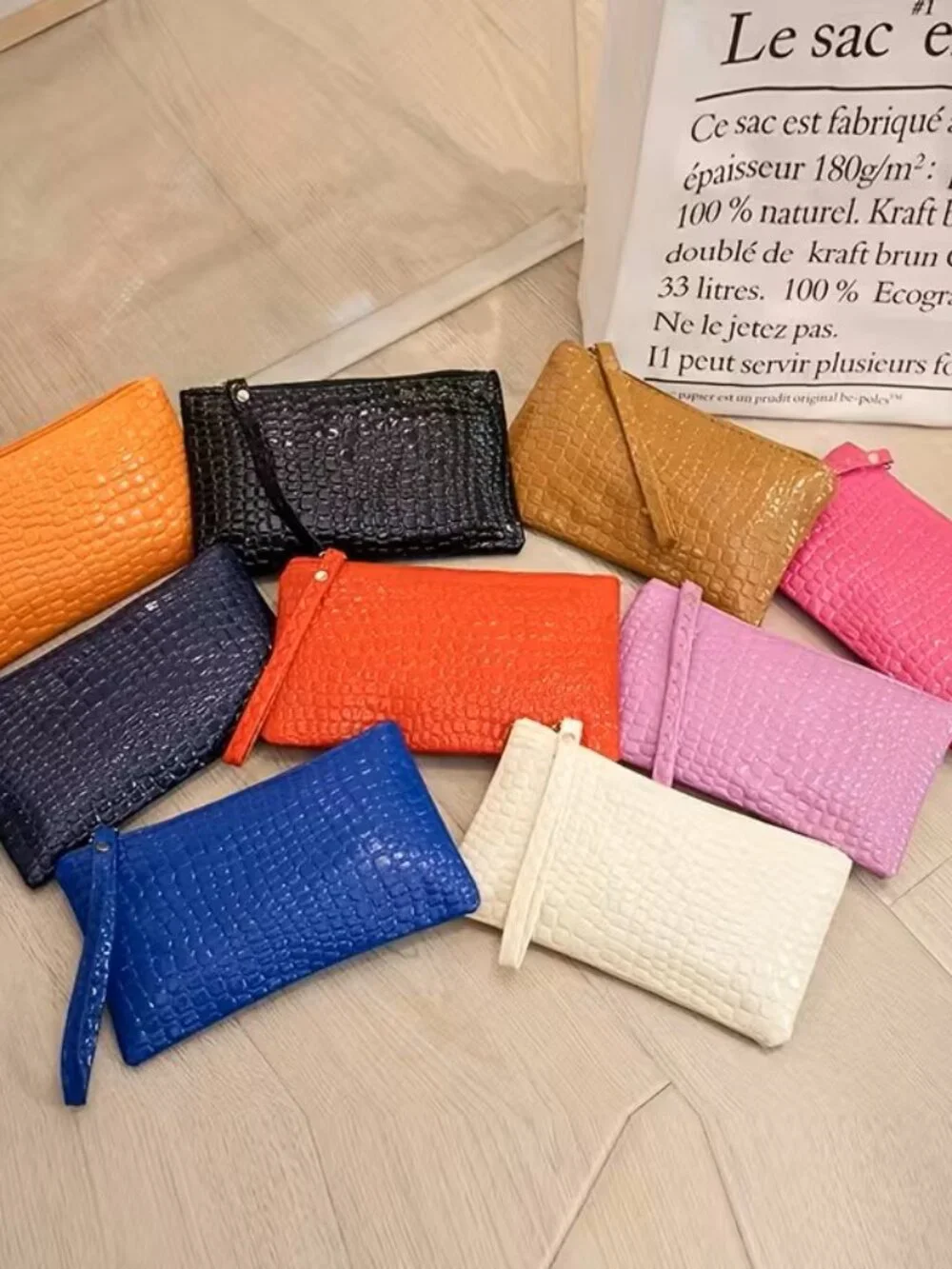 10 Casual Handbag Phone Pouch Alligator Pattern Small Wallet Exquisite Coin Purs